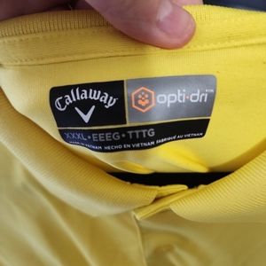 Callaway mens golf polo shirt